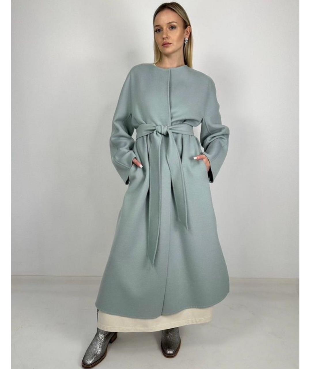 MAX MARA Голубое пальто, фото 5