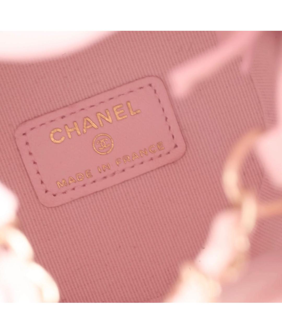 CHANEL Розовая кожаная сумка через плечо, фото 4