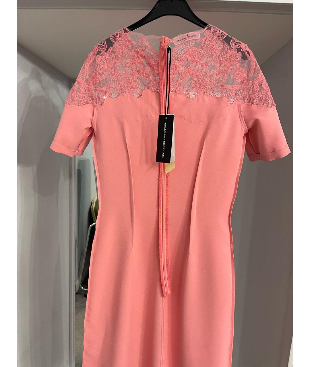 ERMANNO SCERVINO Розовое полиэстеровое платье, фото 4