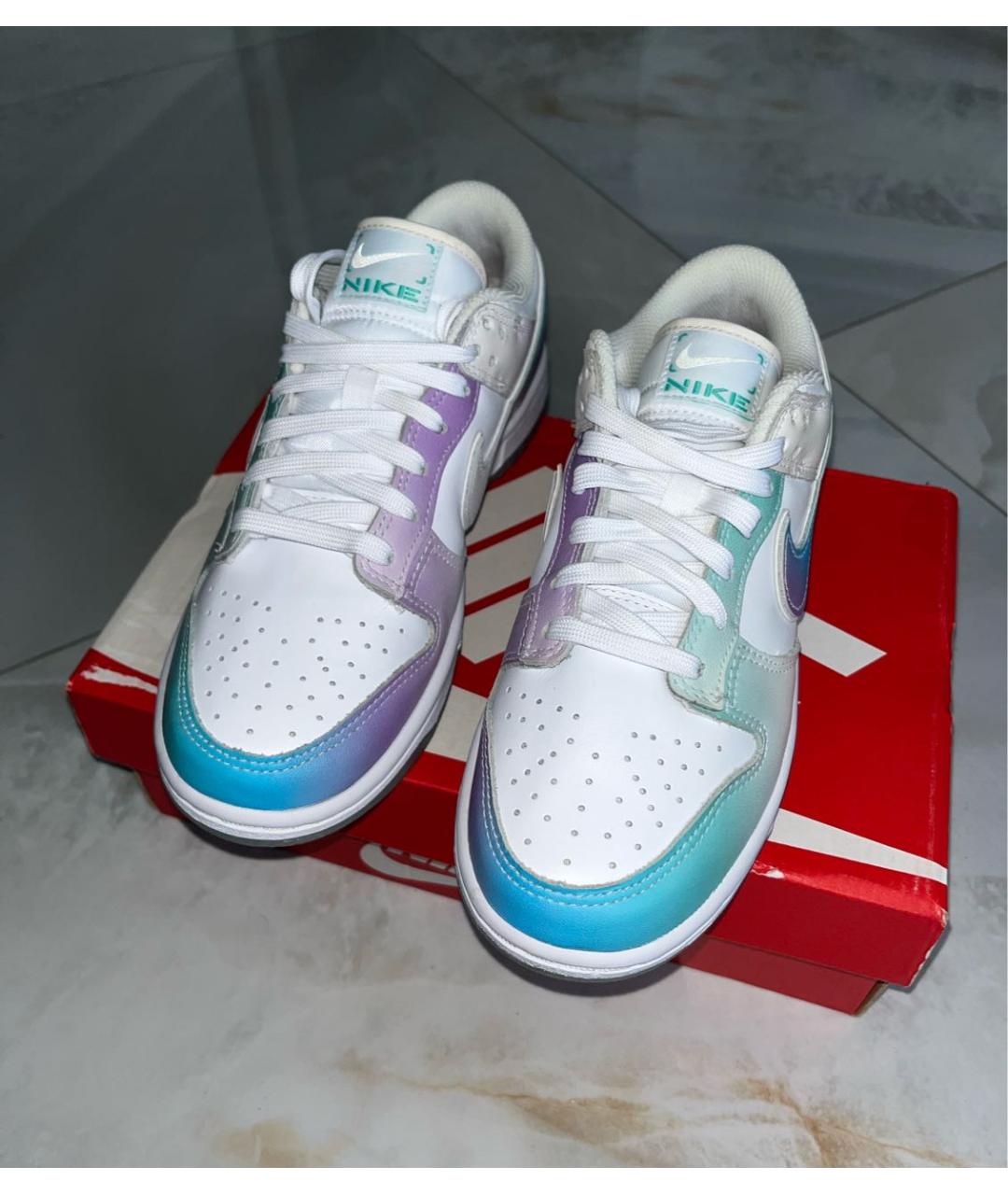 NIKE Мульти кожаные кроссовки, фото 8