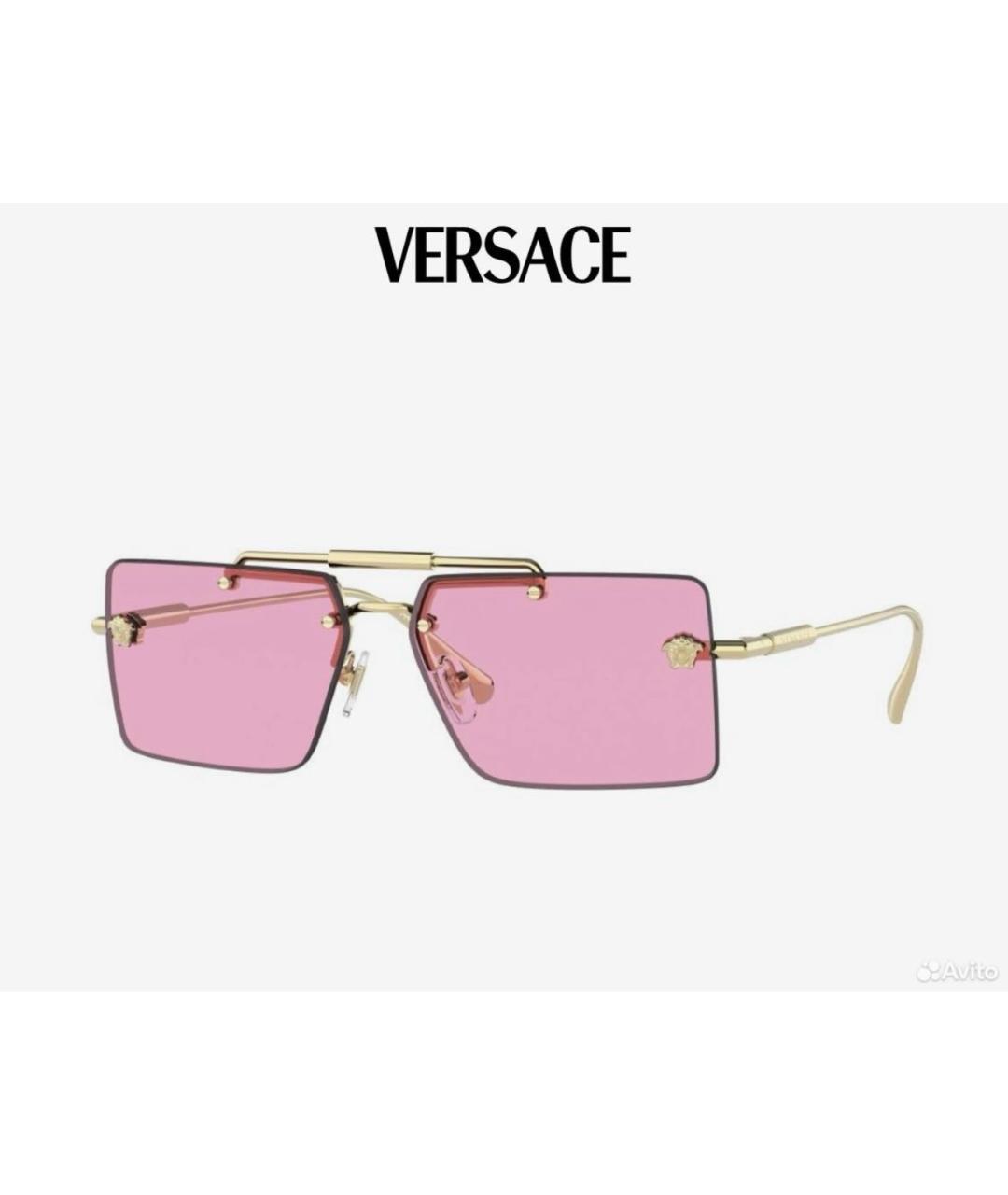 VERSACE Металлические солнцезащитные очки, фото 8