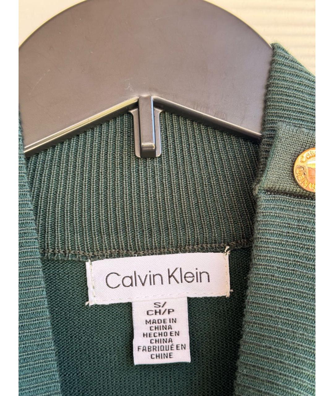 CALVIN KLEIN Зеленый вискозный джемпер / свитер, фото 7