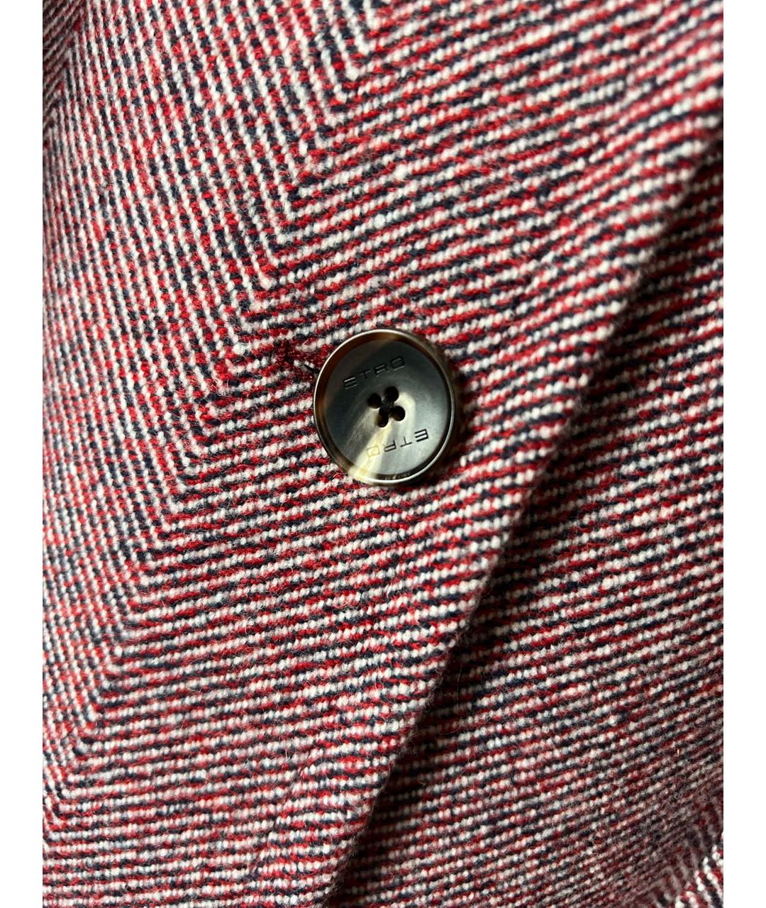 ETRO Бордовое шерстяное пальто, фото 8