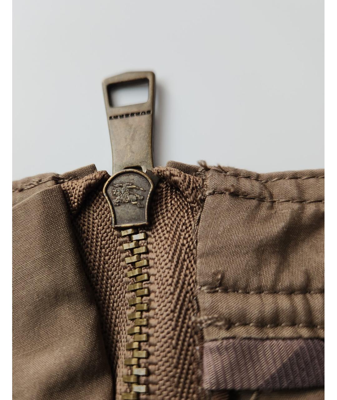 BURBERRY Бежевая шелковая юбка миди, фото 5