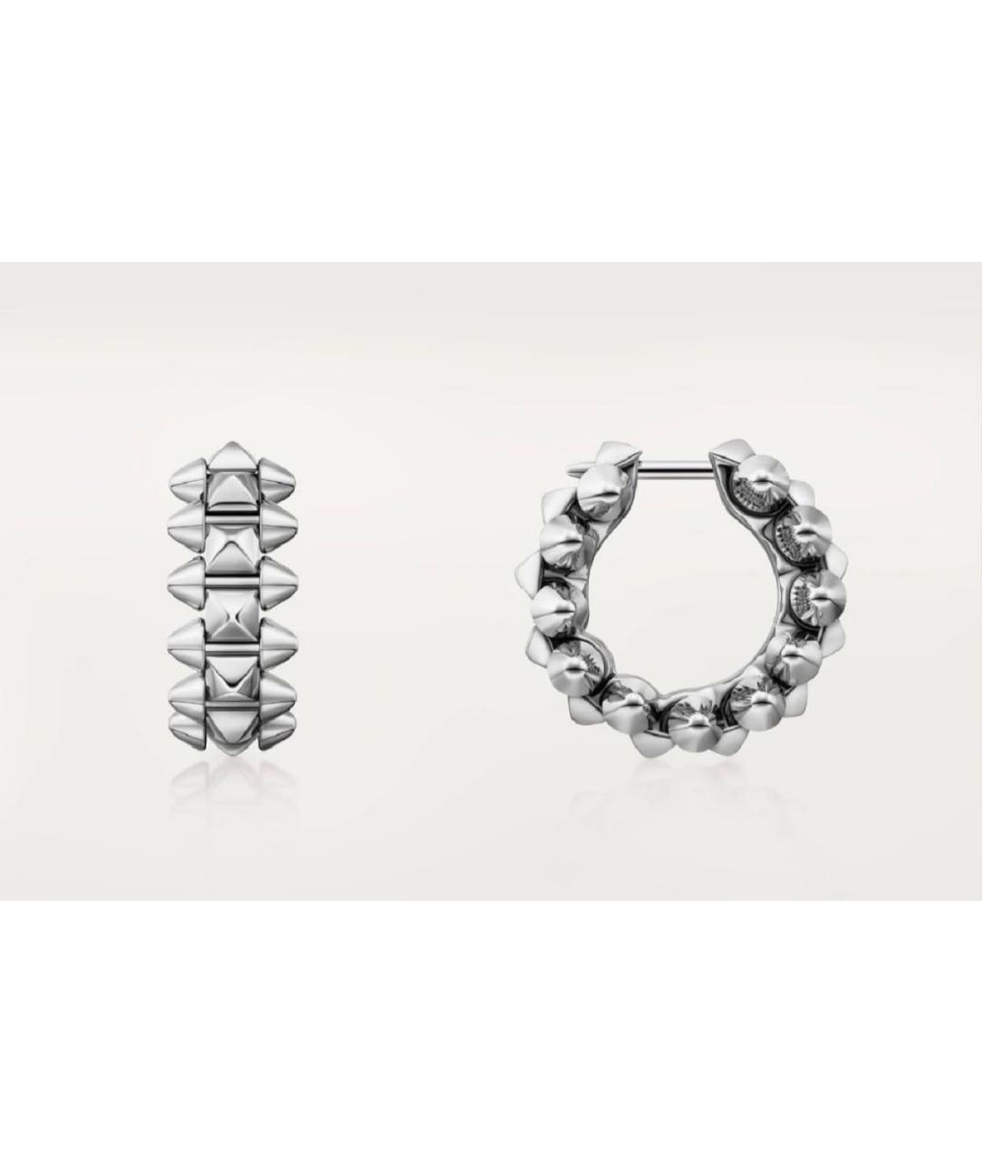 CARTIER Серебряные серьги из белого золота, фото 2