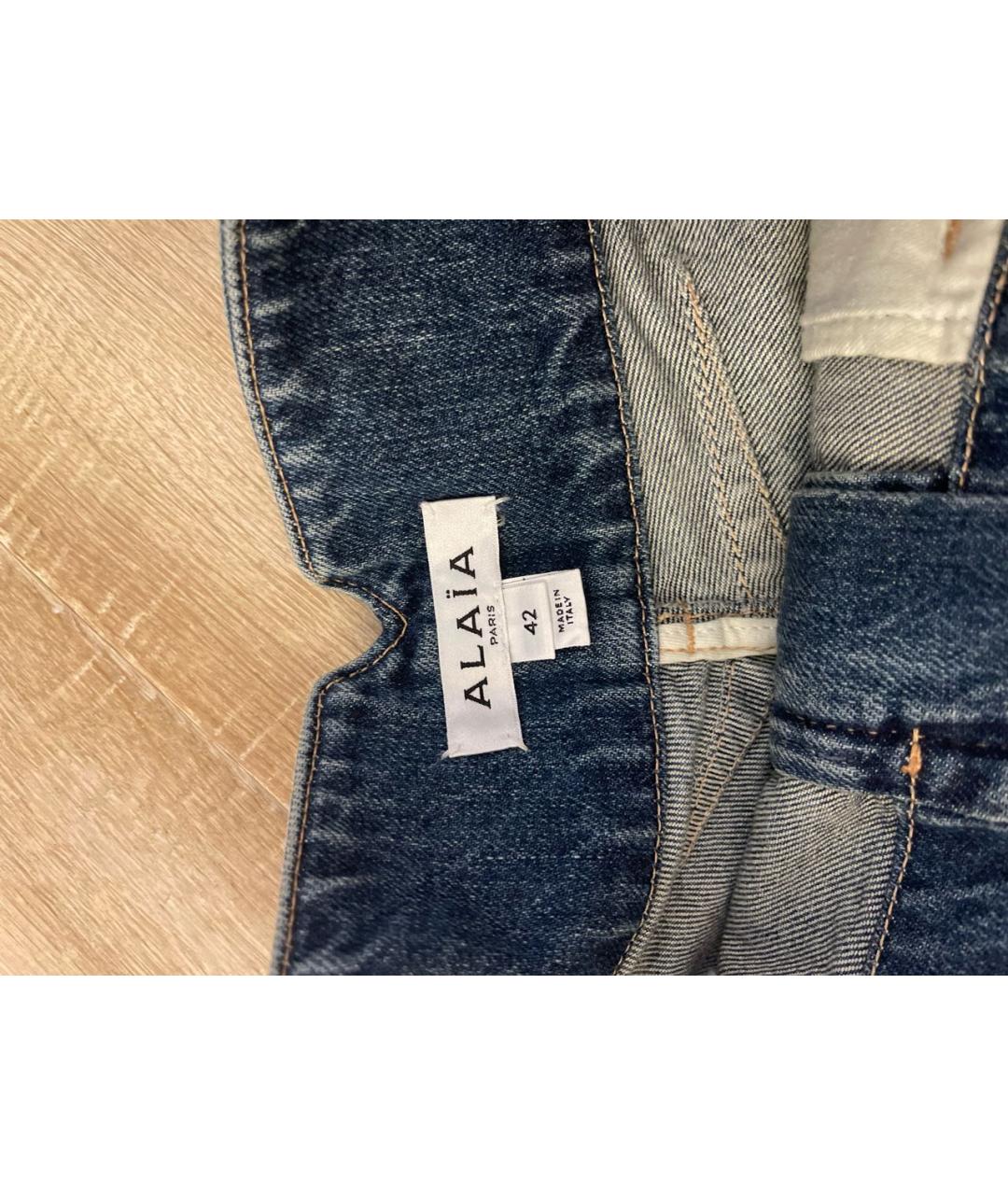 ALAIA Синие деним шорты, фото 4