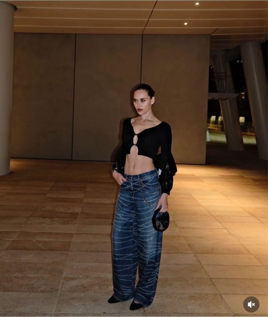 CHANEL Темно-синие джинсы клеш, фото 2