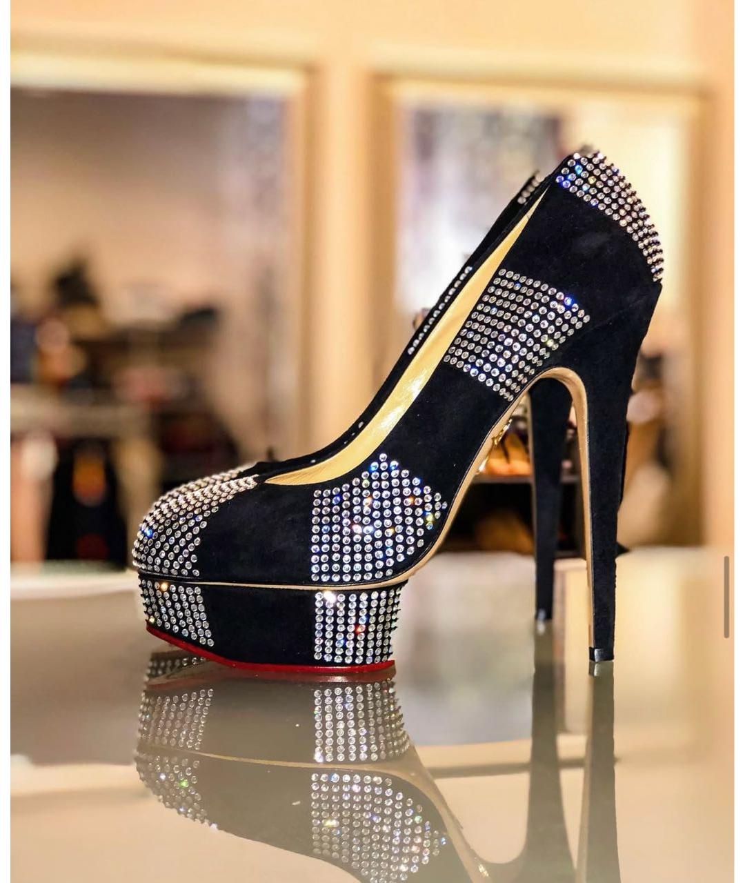 CHARLOTTE OLYMPIA Черные туфли из искусственной кожи, фото 6
