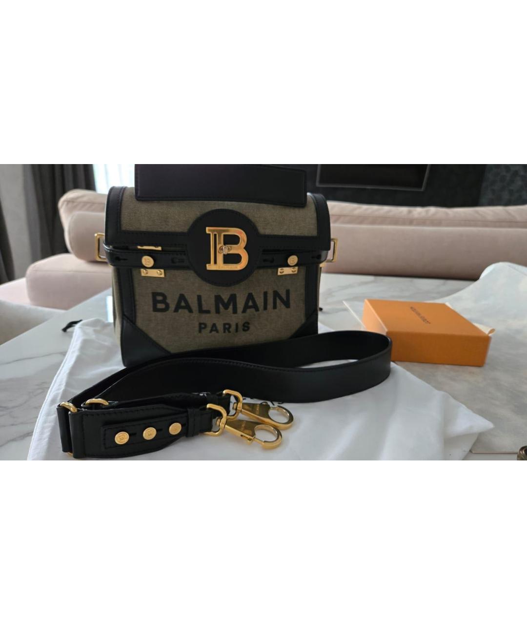 BALMAIN Хаки сумка через плечо, фото 8