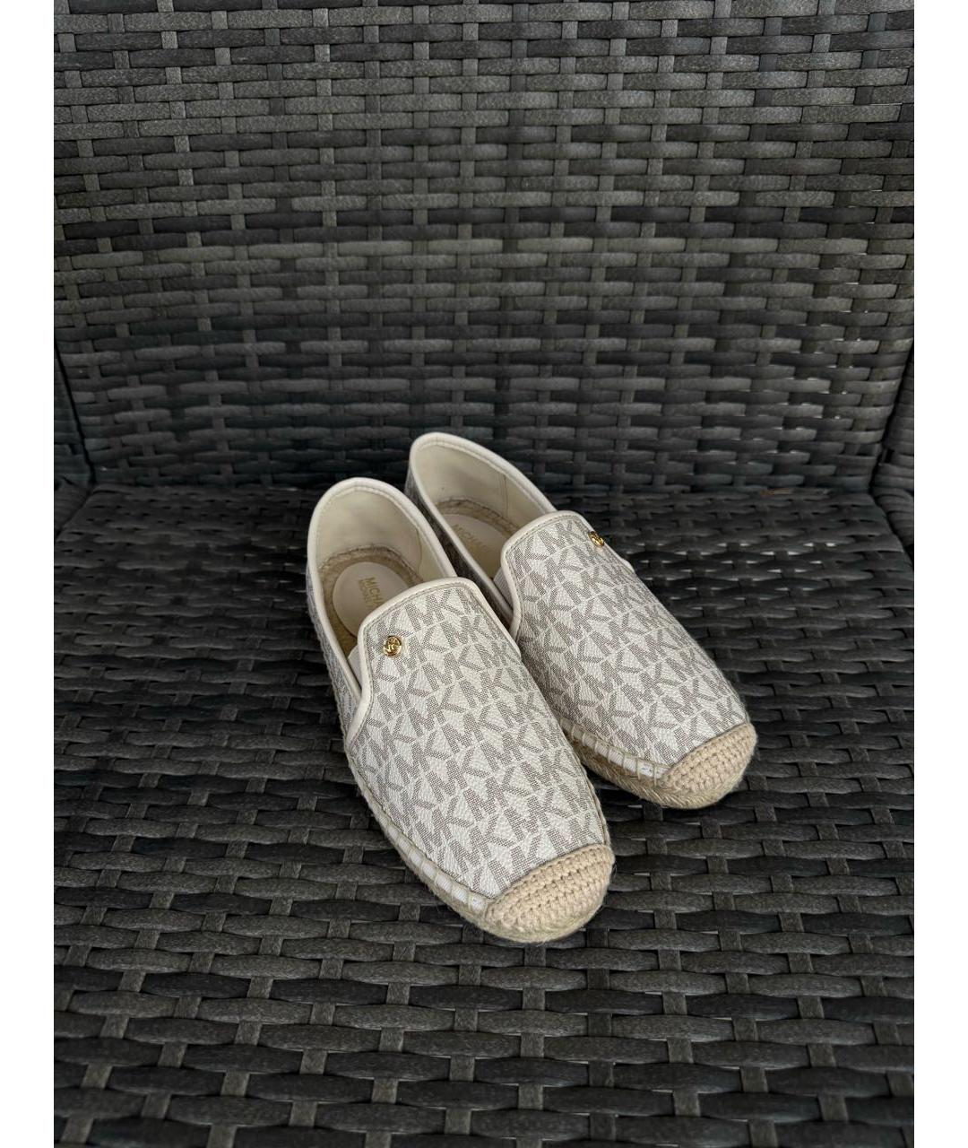 MICHAEL KORS Белые эспадрильи из искусственной кожи, фото 2