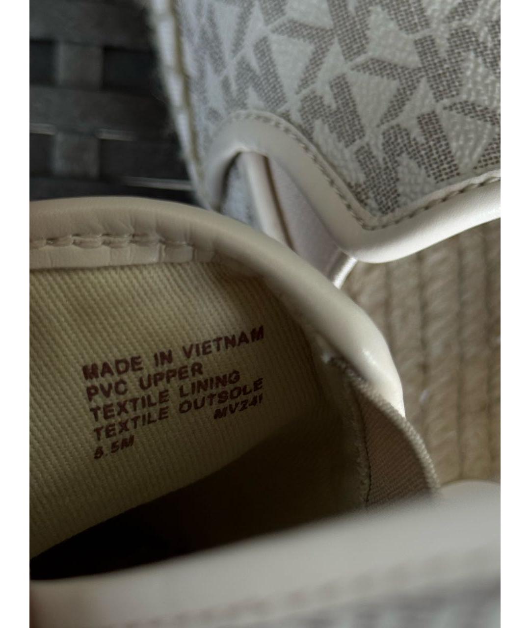 MICHAEL KORS Белые эспадрильи из искусственной кожи, фото 7