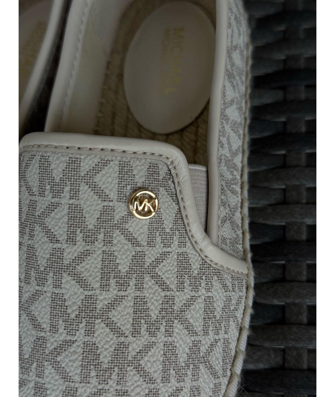MICHAEL KORS Белые эспадрильи из искусственной кожи, фото 5