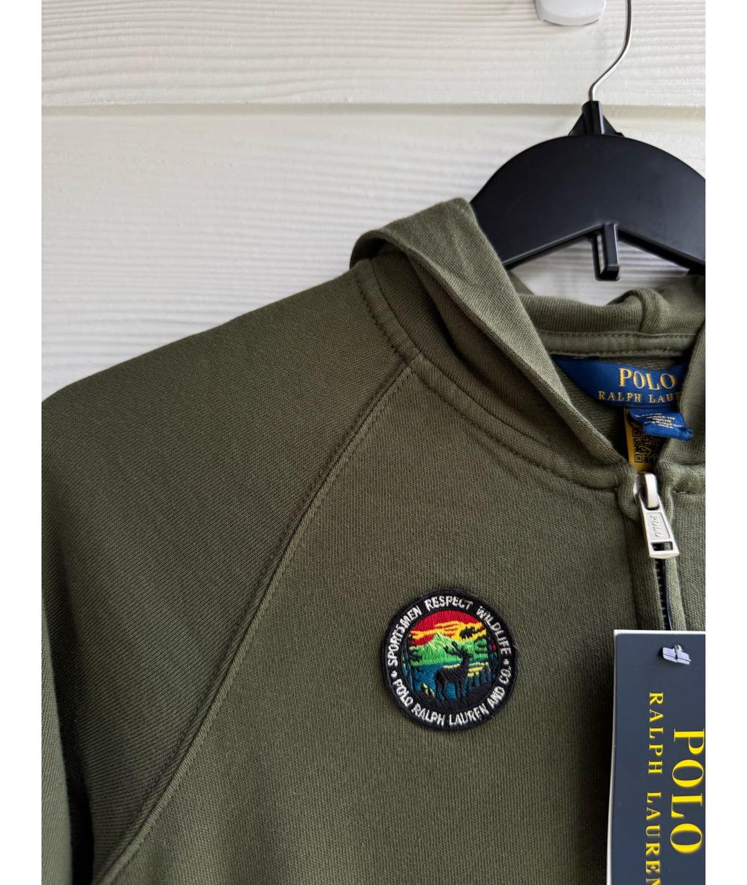 POLO RALPH LAUREN Зеленый хлопковый комбинезон, фото 4
