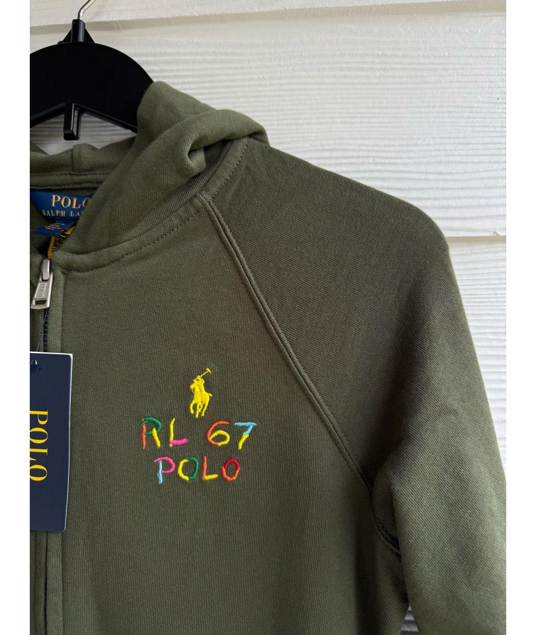 POLO RALPH LAUREN Зеленый хлопковый комбинезон, фото 3