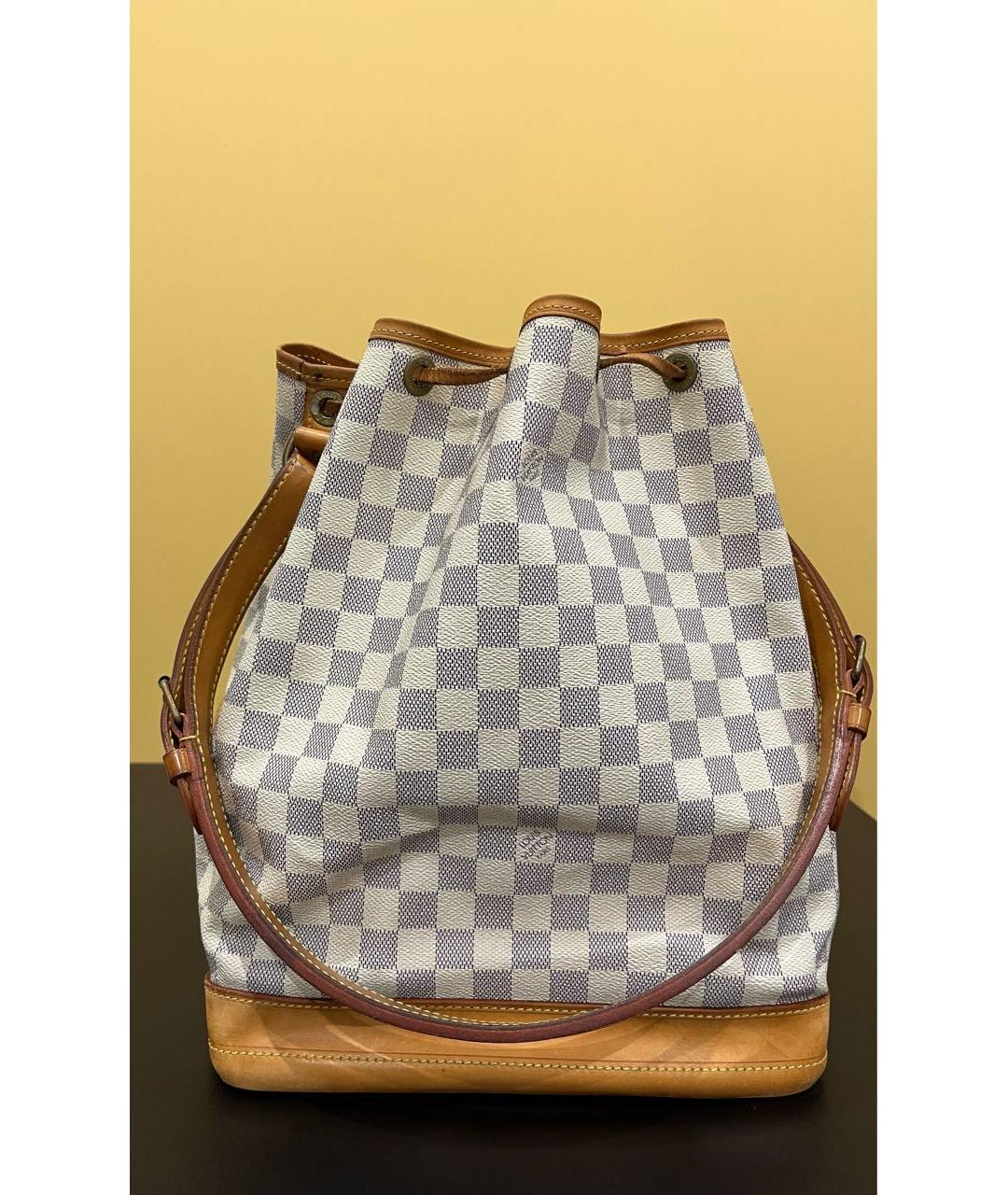 LOUIS VUITTON Голубая кожаная сумка через плечо, фото 3