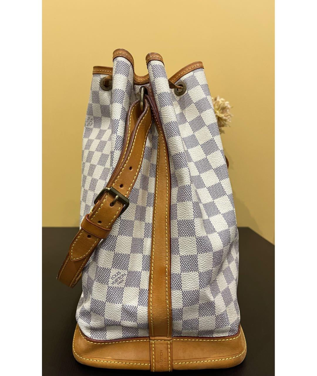 LOUIS VUITTON Голубая кожаная сумка через плечо, фото 4