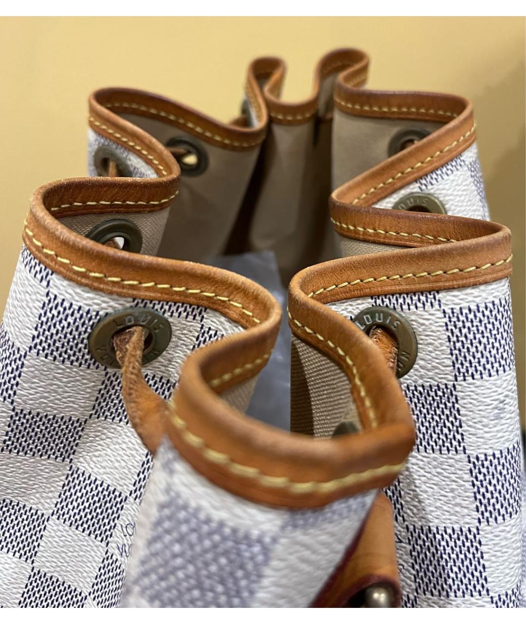 LOUIS VUITTON Голубая кожаная сумка через плечо, фото 7