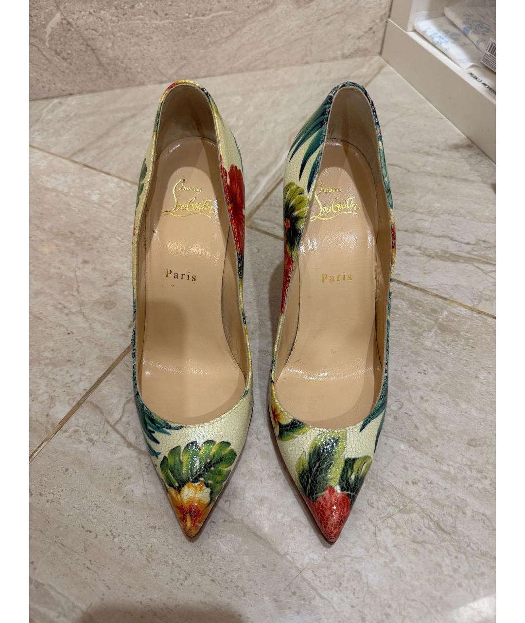 CHRISTIAN LOUBOUTIN Мульти кожаные туфли, фото 3