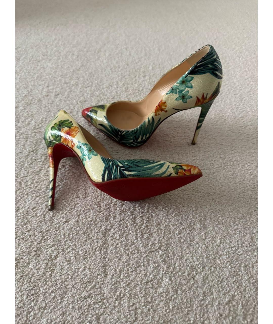 CHRISTIAN LOUBOUTIN Мульти кожаные туфли, фото 2