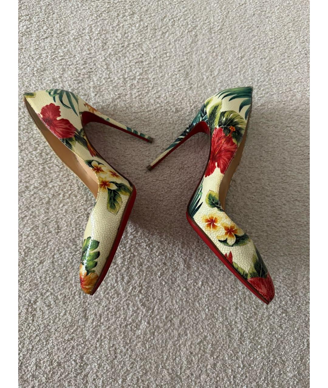 CHRISTIAN LOUBOUTIN Мульти кожаные туфли, фото 5