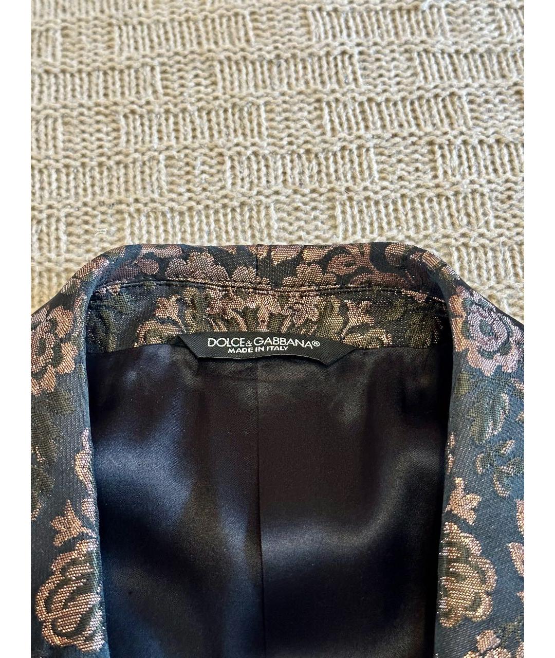 DOLCE&GABBANA Золотой костюм-тройка, фото 8