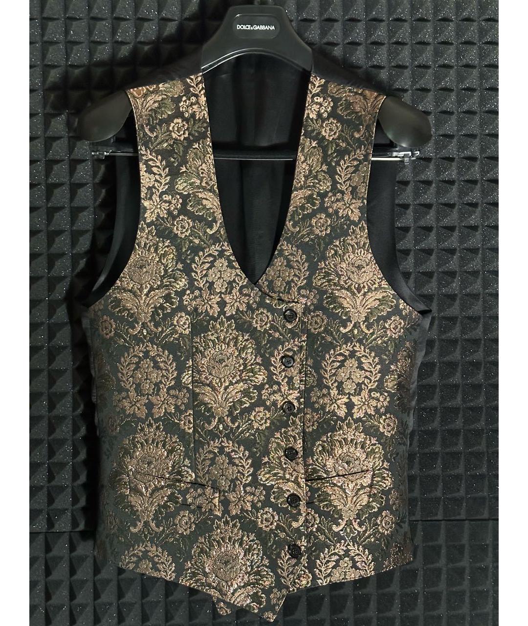 DOLCE&GABBANA Золотой костюм-тройка, фото 2