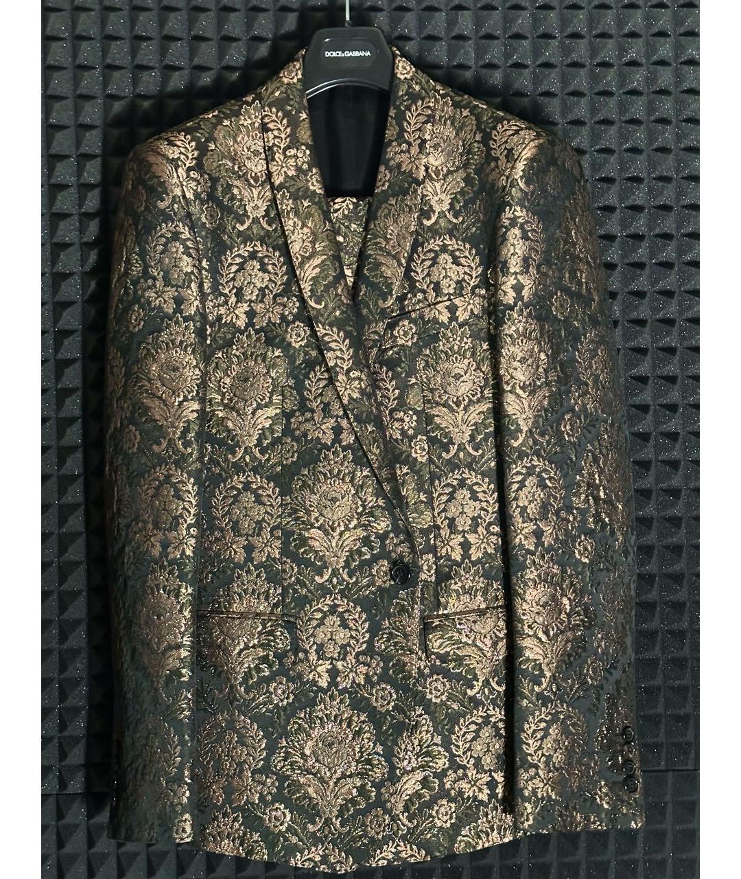 DOLCE&GABBANA Золотой костюм-тройка, фото 9