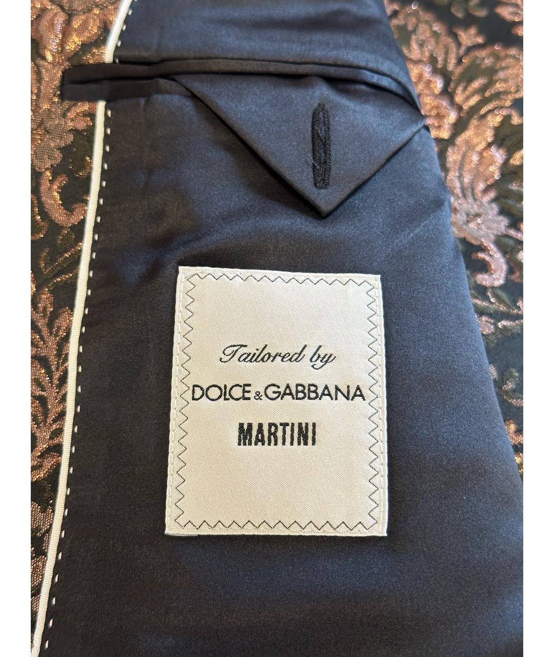 DOLCE&GABBANA Золотой костюм-тройка, фото 7