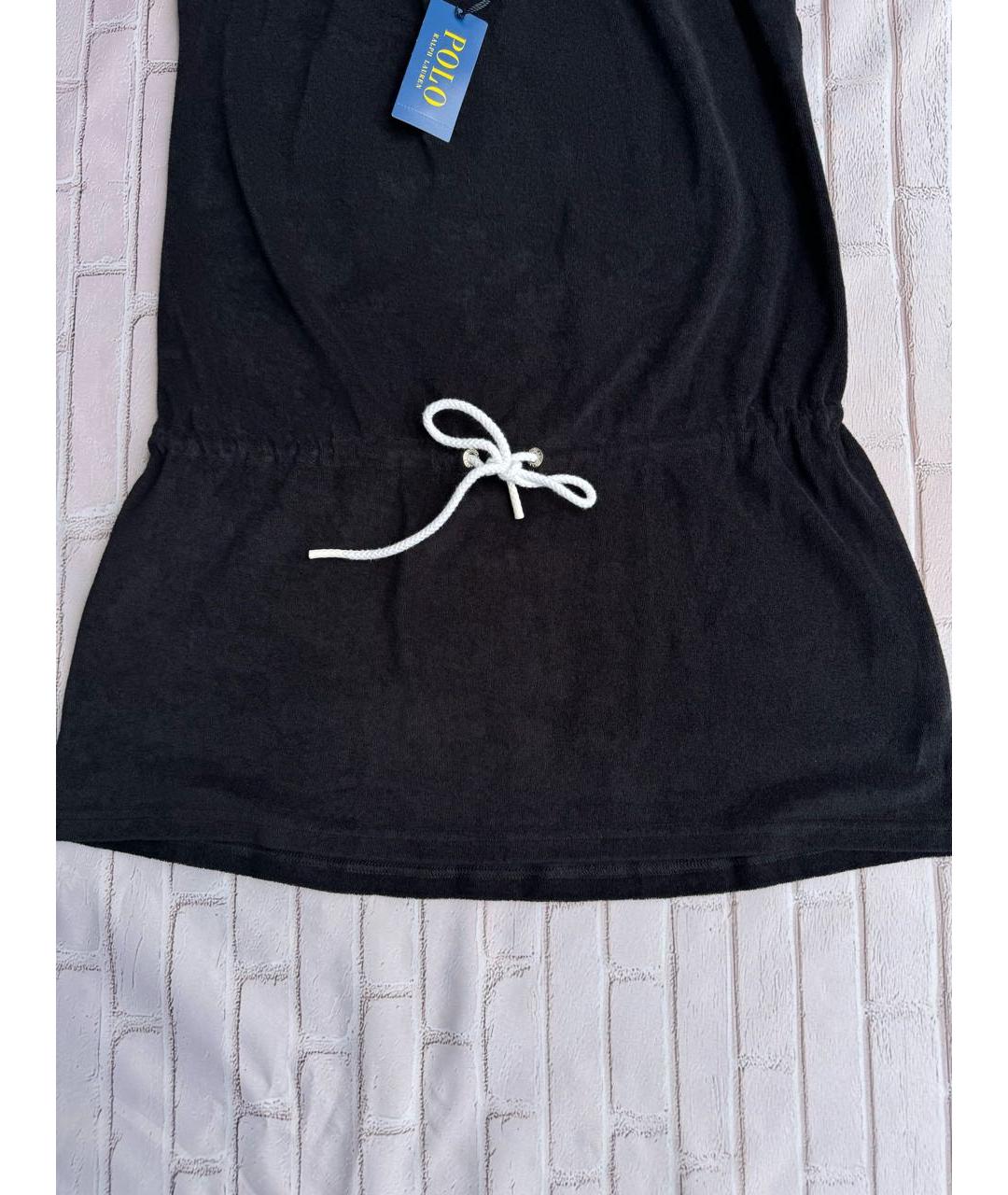 POLO RALPH LAUREN Черная хлопковая туника, фото 4