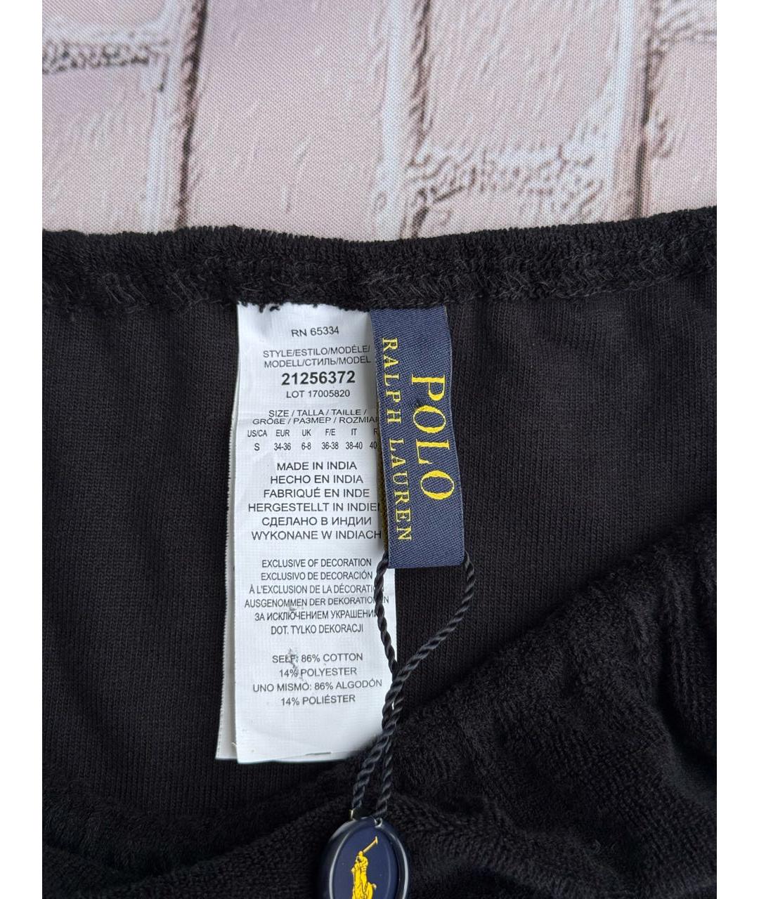 POLO RALPH LAUREN Черная хлопковая туника, фото 7