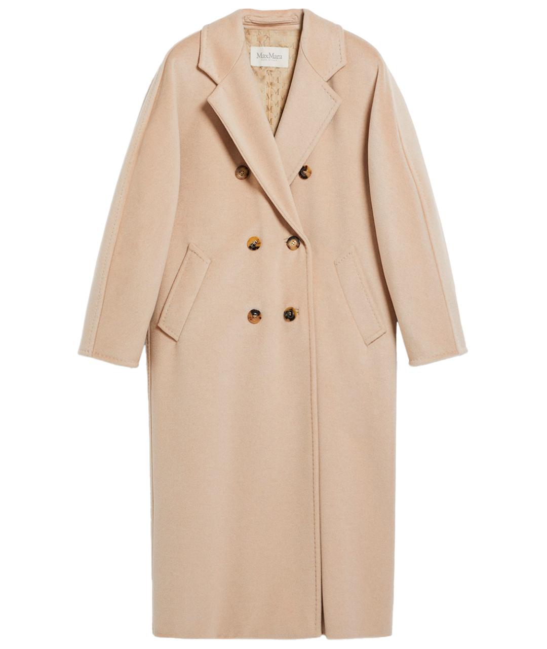MAX MARA Бежевое шерстяное пальто, фото 1