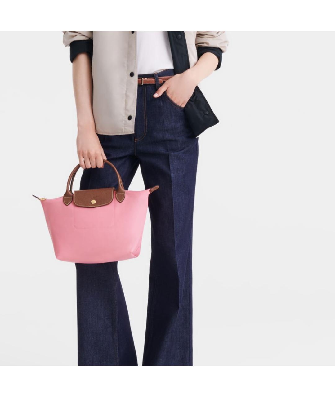 LONGCHAMP Розовая сумка тоут, фото 2