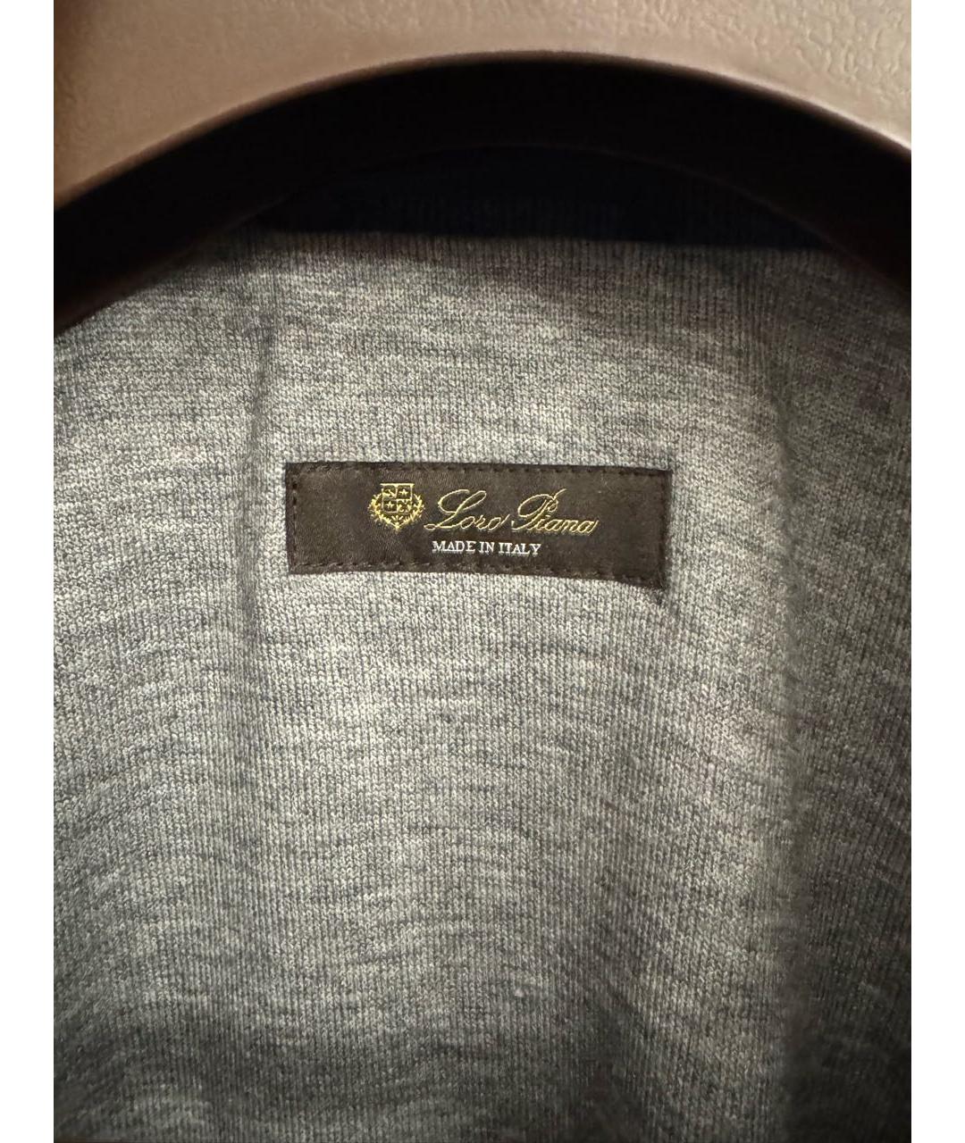 LORO PIANA Темно-синяя полиуретановая куртка, фото 8