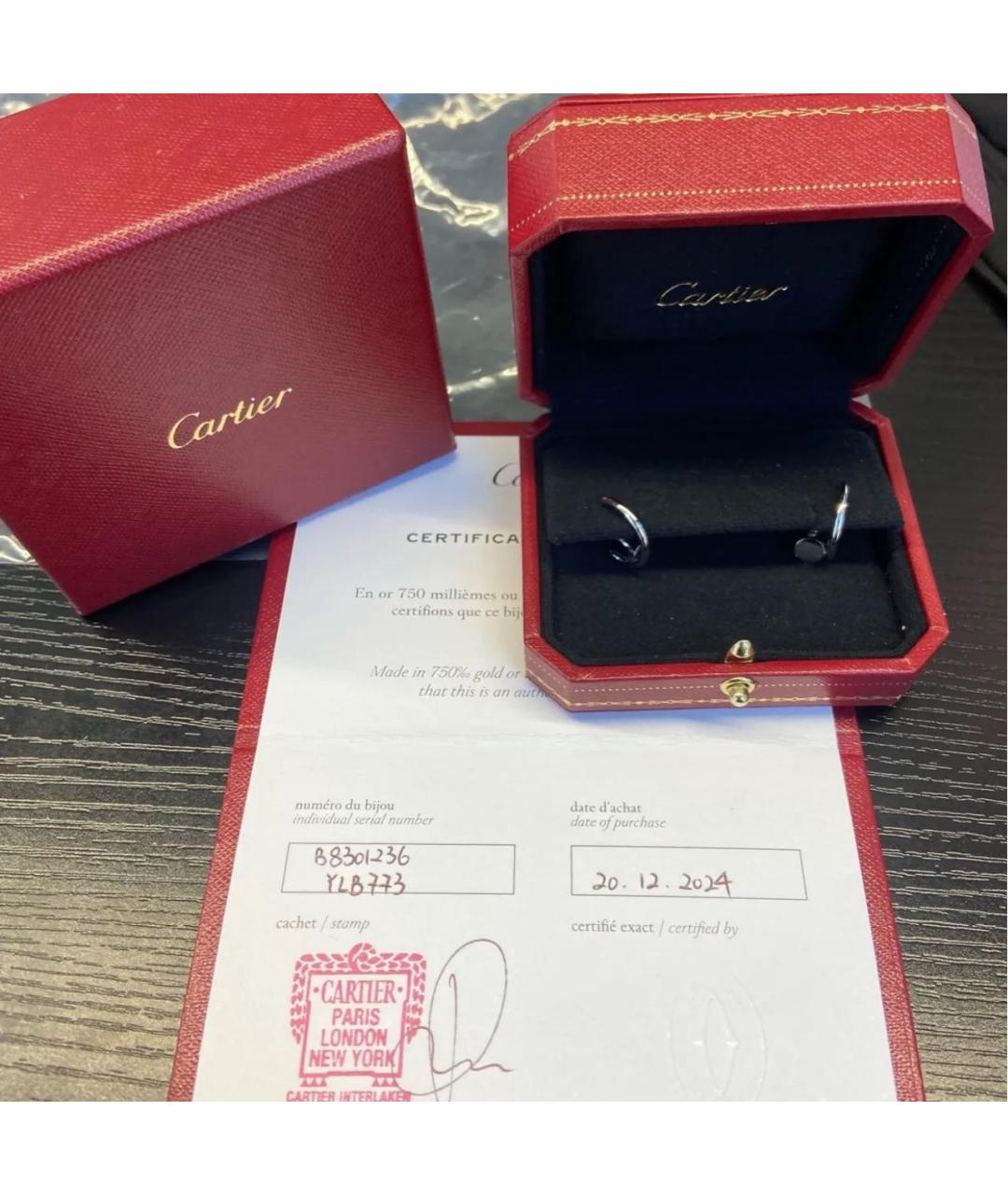 CARTIER Серьги из белого золота, фото 2