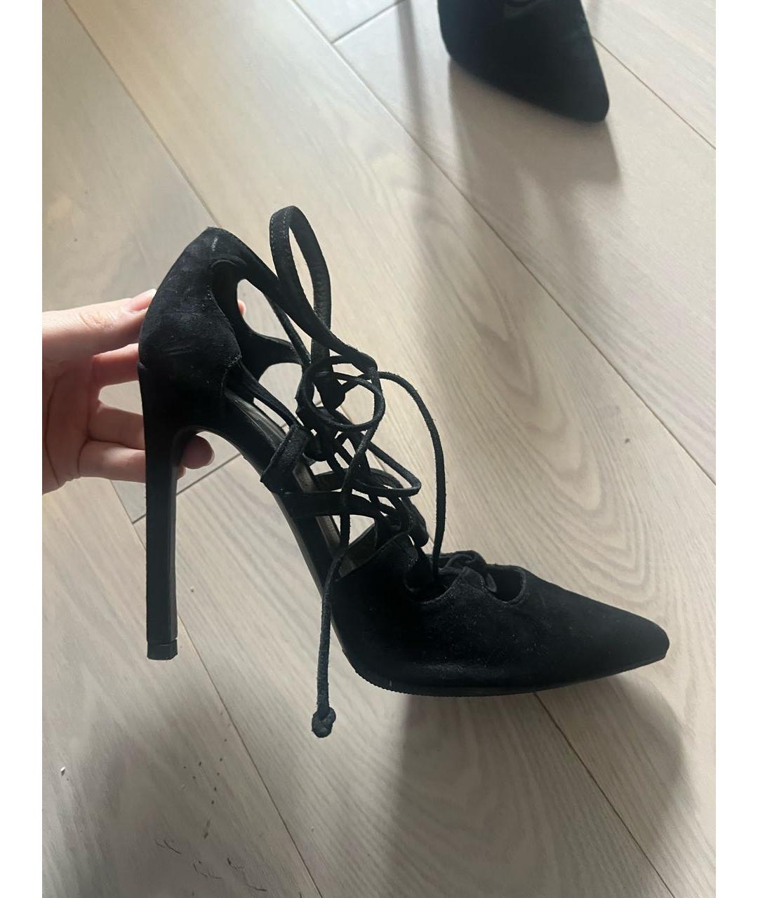 STUART WEITZMAN Черные замшевые туфли, фото 8