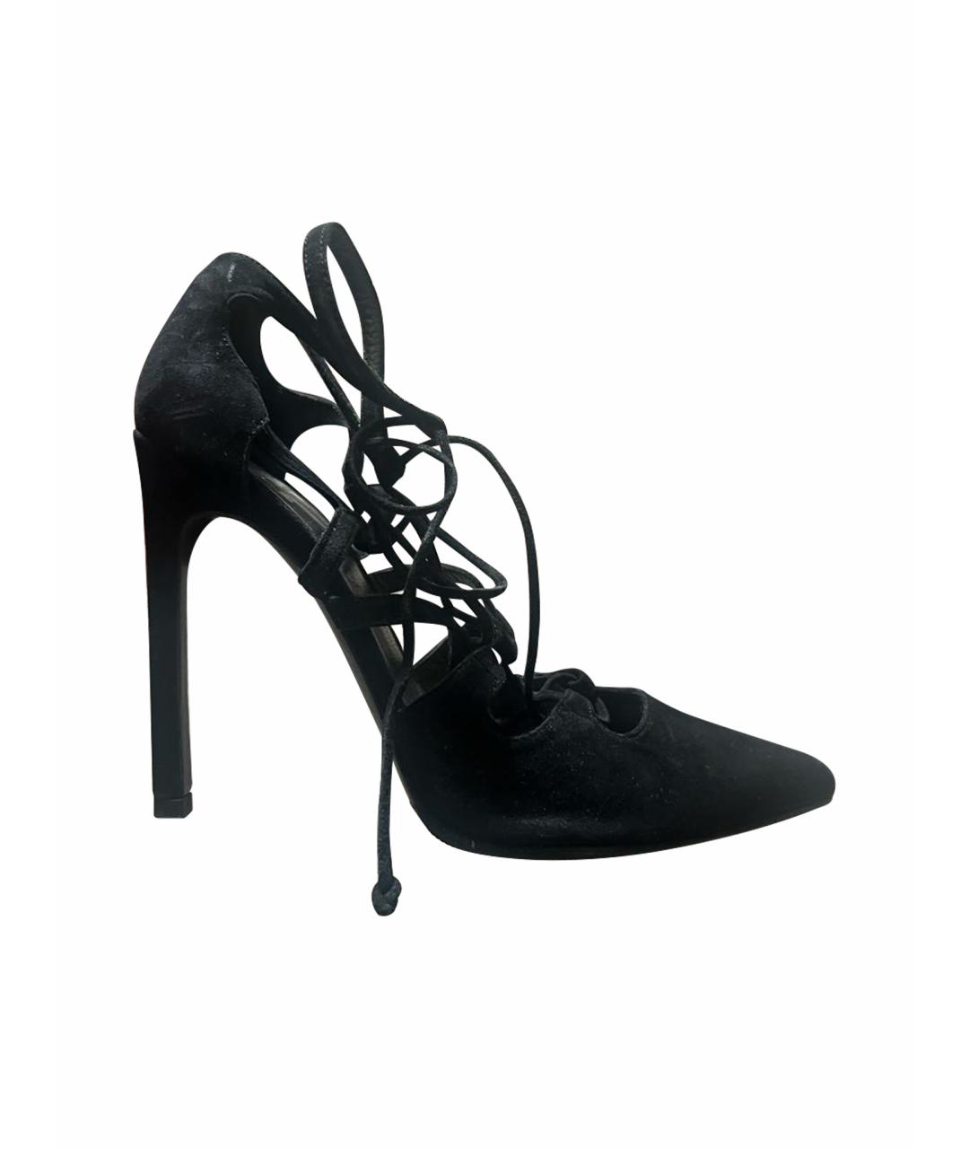 STUART WEITZMAN Черные замшевые туфли, фото 1