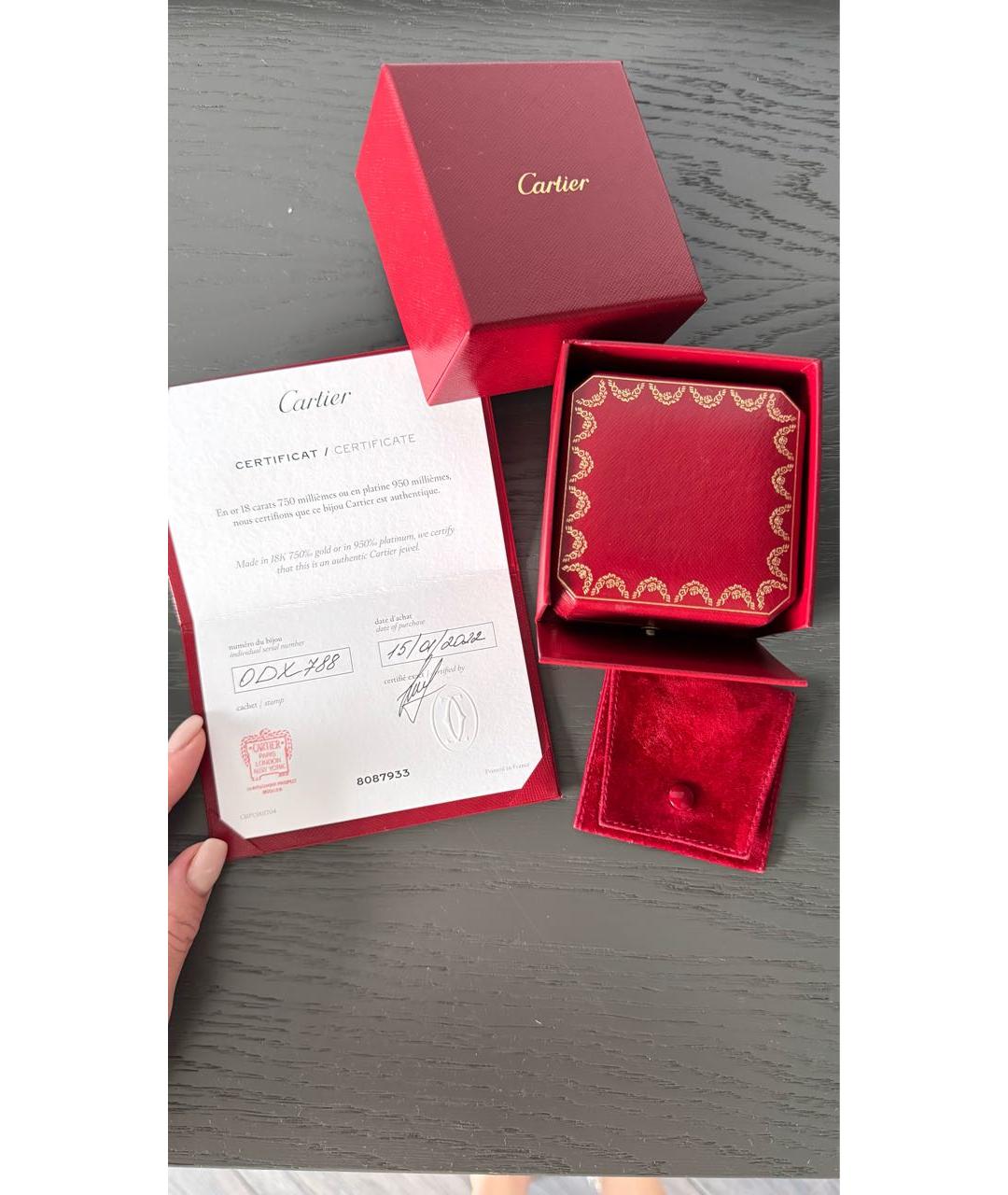 CARTIER Кольцо из белого золота, фото 6