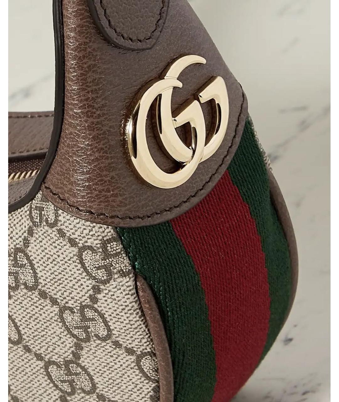 GUCCI Бежевая сумка с короткими ручками, фото 5
