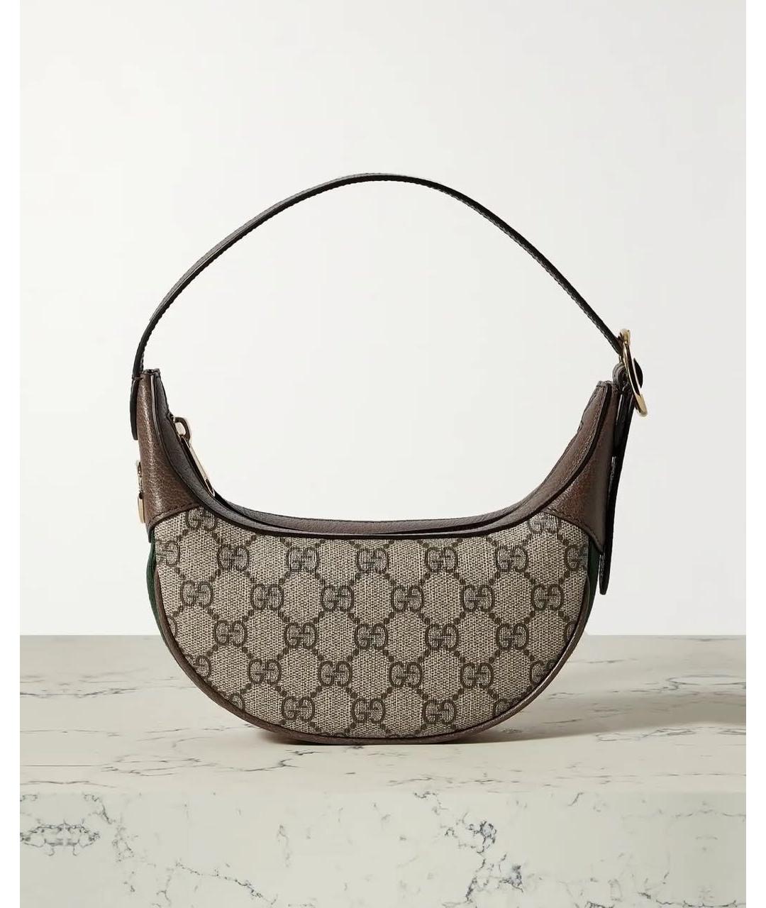 GUCCI Бежевая сумка с короткими ручками, фото 2