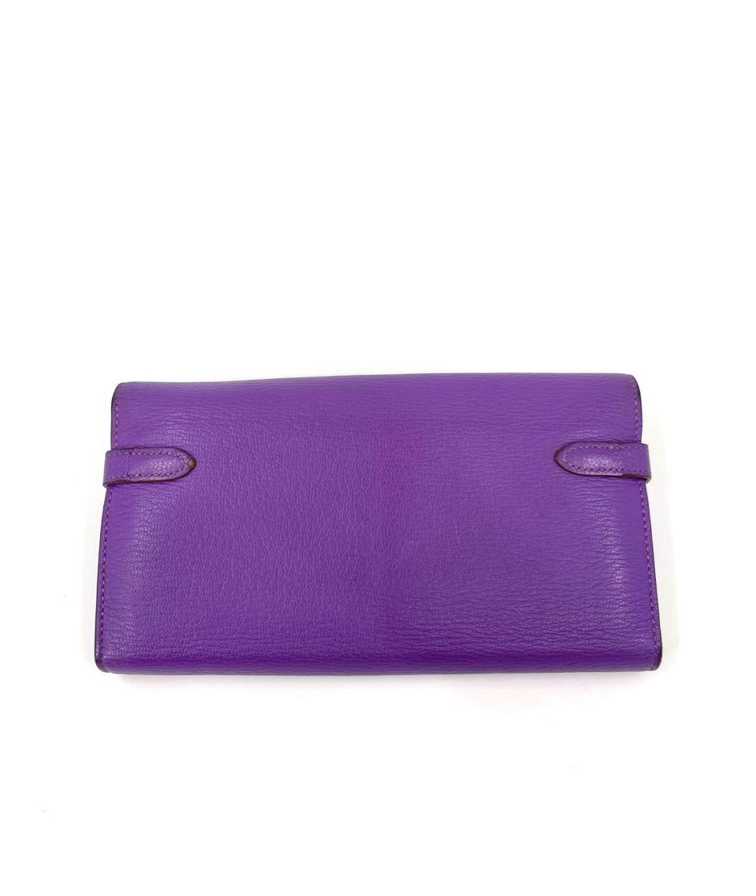 HERMES Фиолетовый кошелек, фото 2