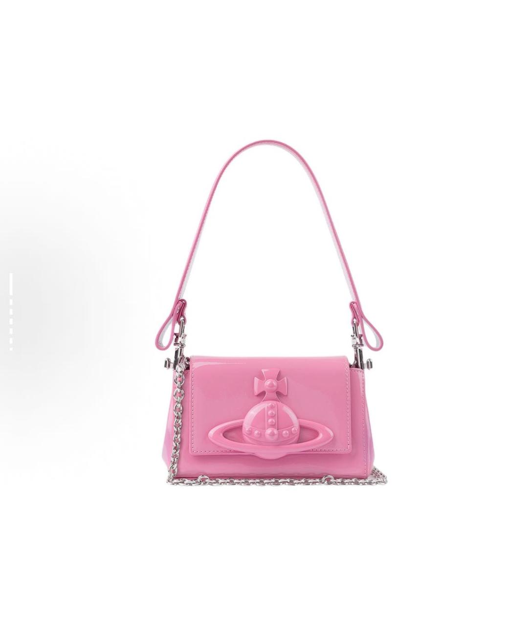 VIVIENNE WESTWOOD Розовая сумка с короткими ручками, фото 2