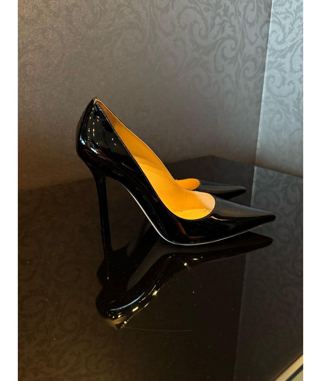 JIMMY CHOO Черные туфли из лакированной кожи, фото 7
