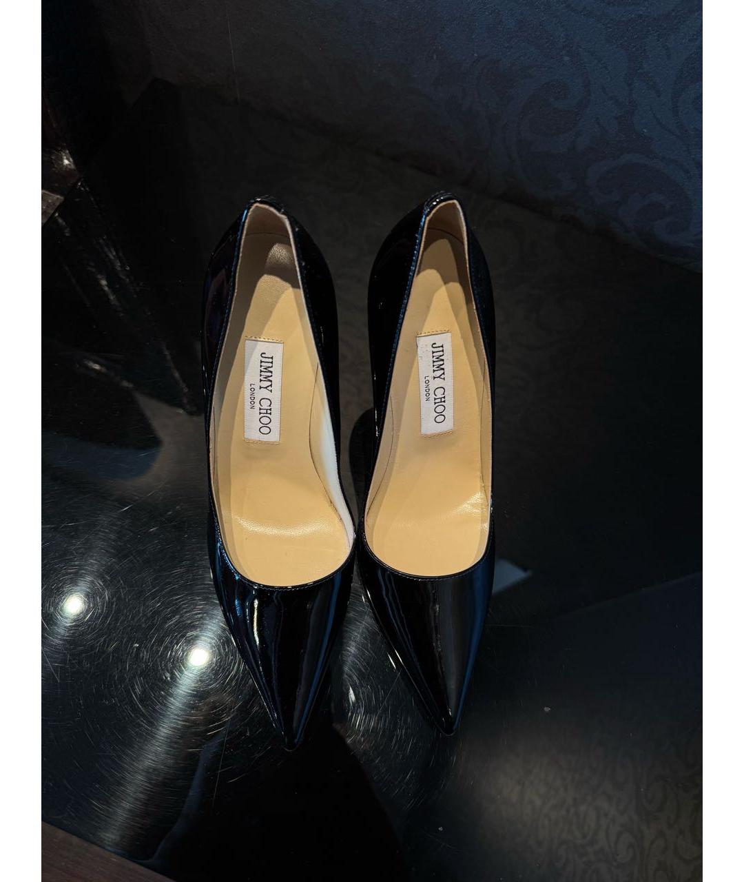 JIMMY CHOO Черные туфли из лакированной кожи, фото 2