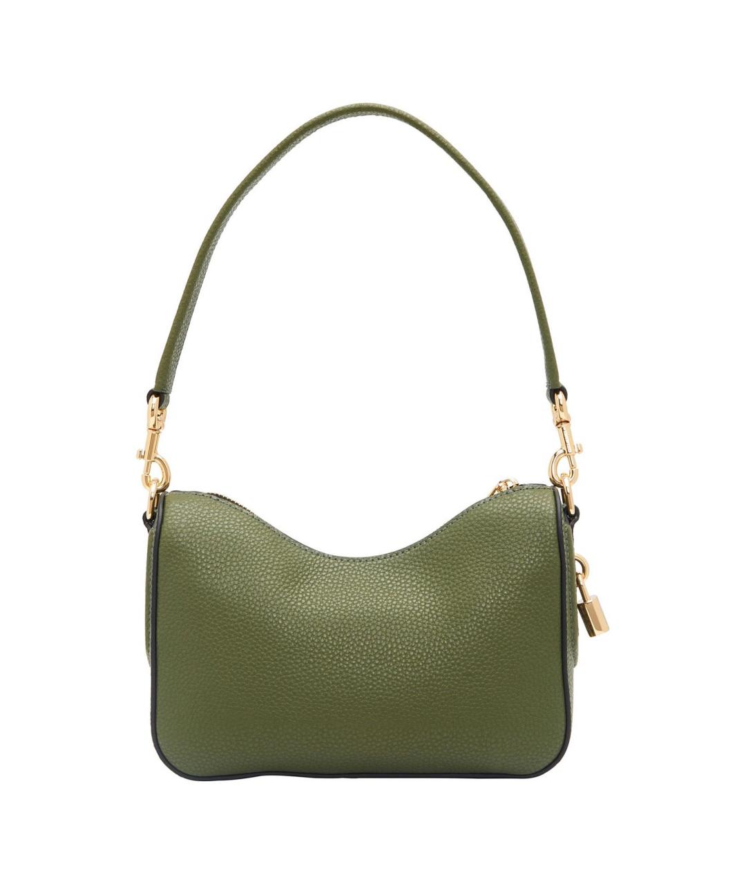 MARC JACOBS Хаки кожаная сумка с короткими ручками, фото 3
