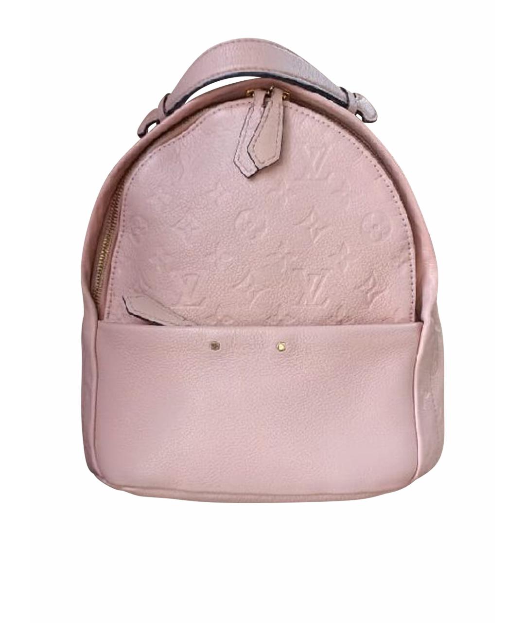 LOUIS VUITTON Розовый кожаный рюкзак, фото 1