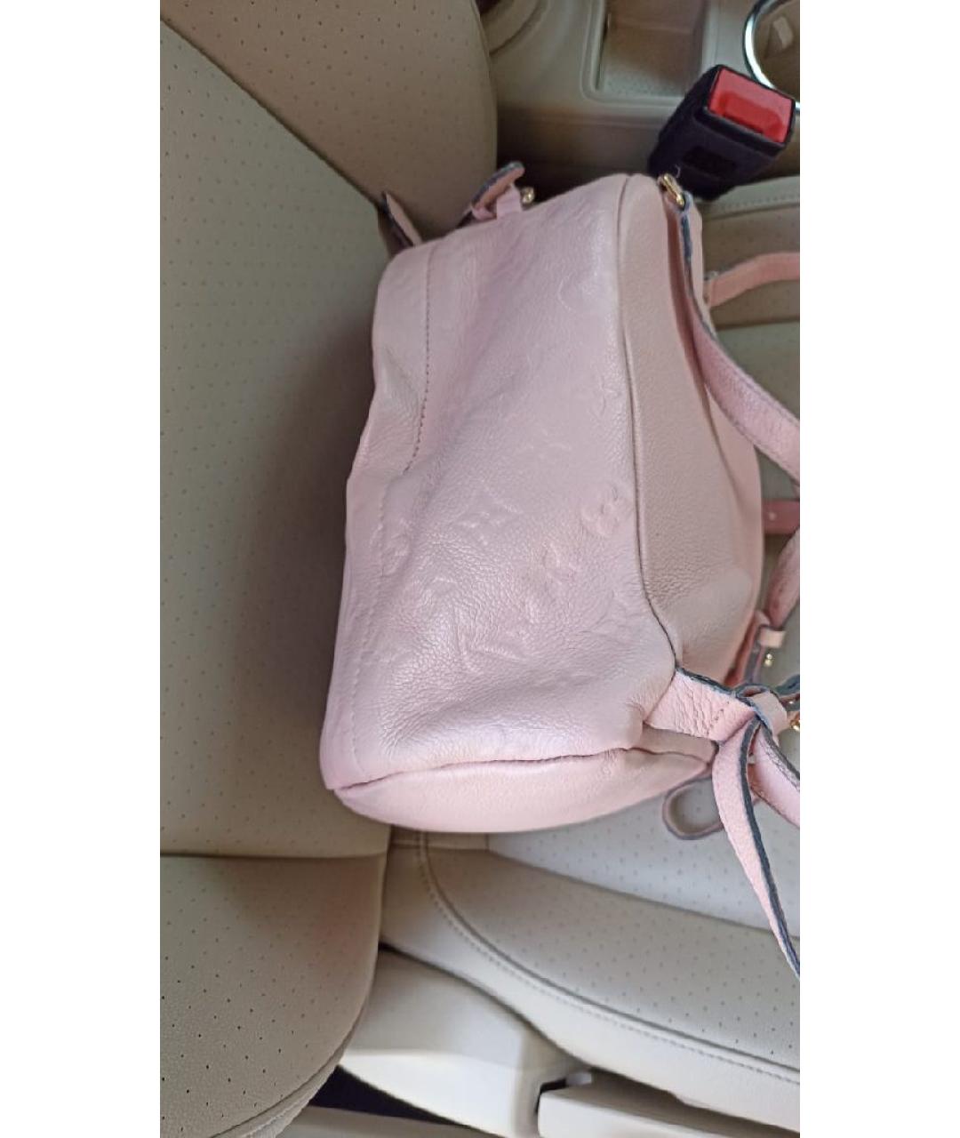 LOUIS VUITTON Розовый кожаный рюкзак, фото 2