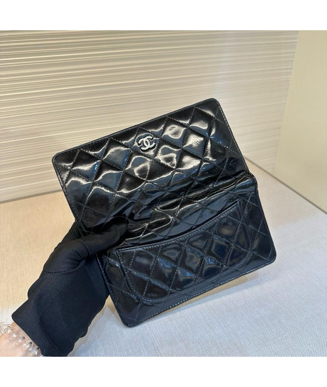 CHANEL Черный кошелек, фото 7