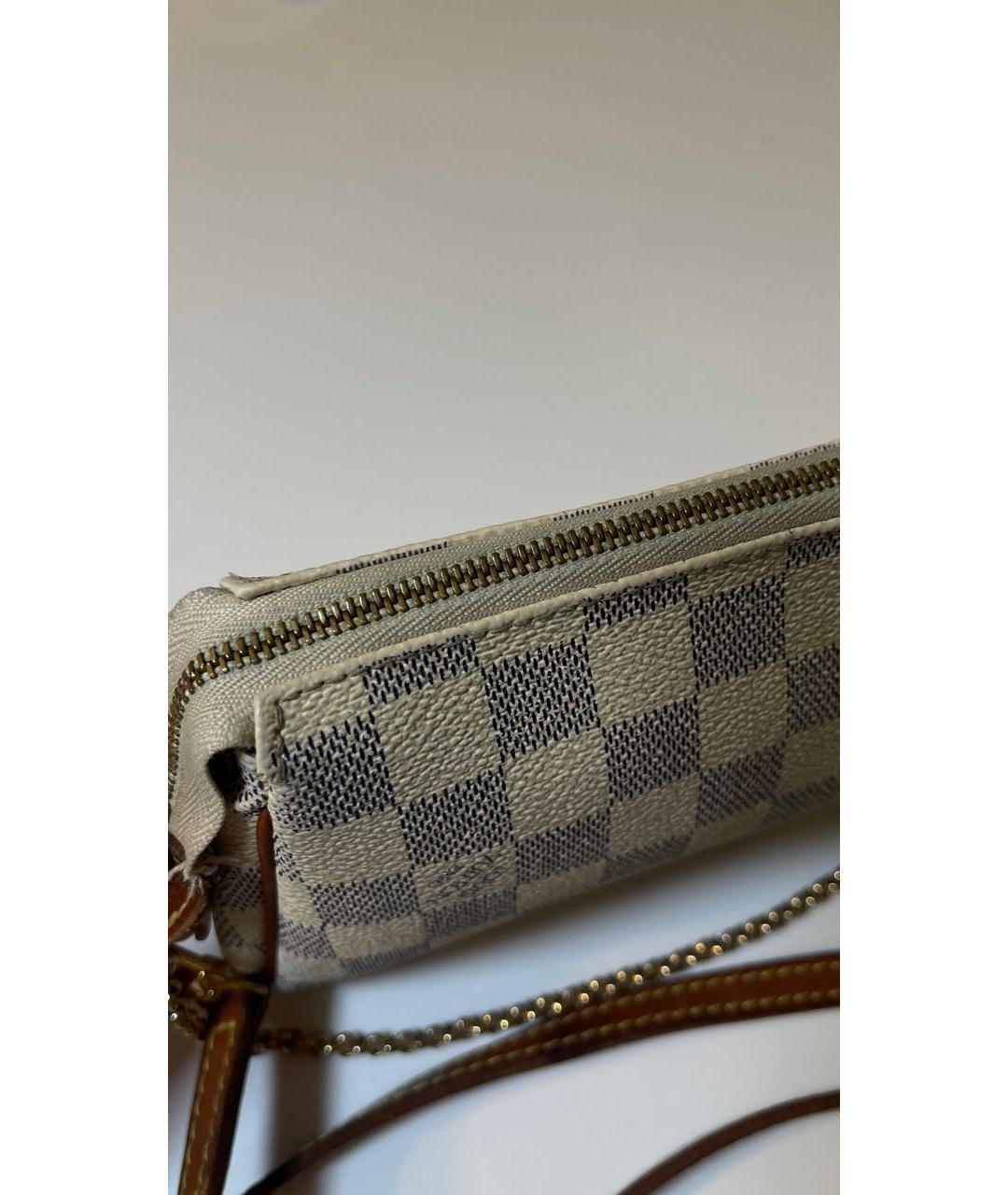 LOUIS VUITTON Бежевая кожаная сумка через плечо, фото 8