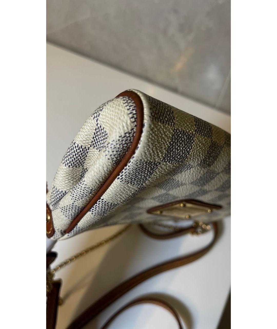 LOUIS VUITTON Бежевая кожаная сумка через плечо, фото 7