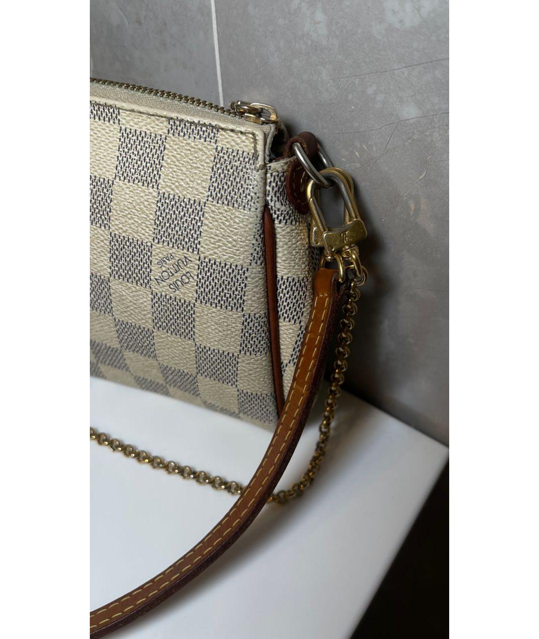 LOUIS VUITTON Бежевая кожаная сумка через плечо, фото 2